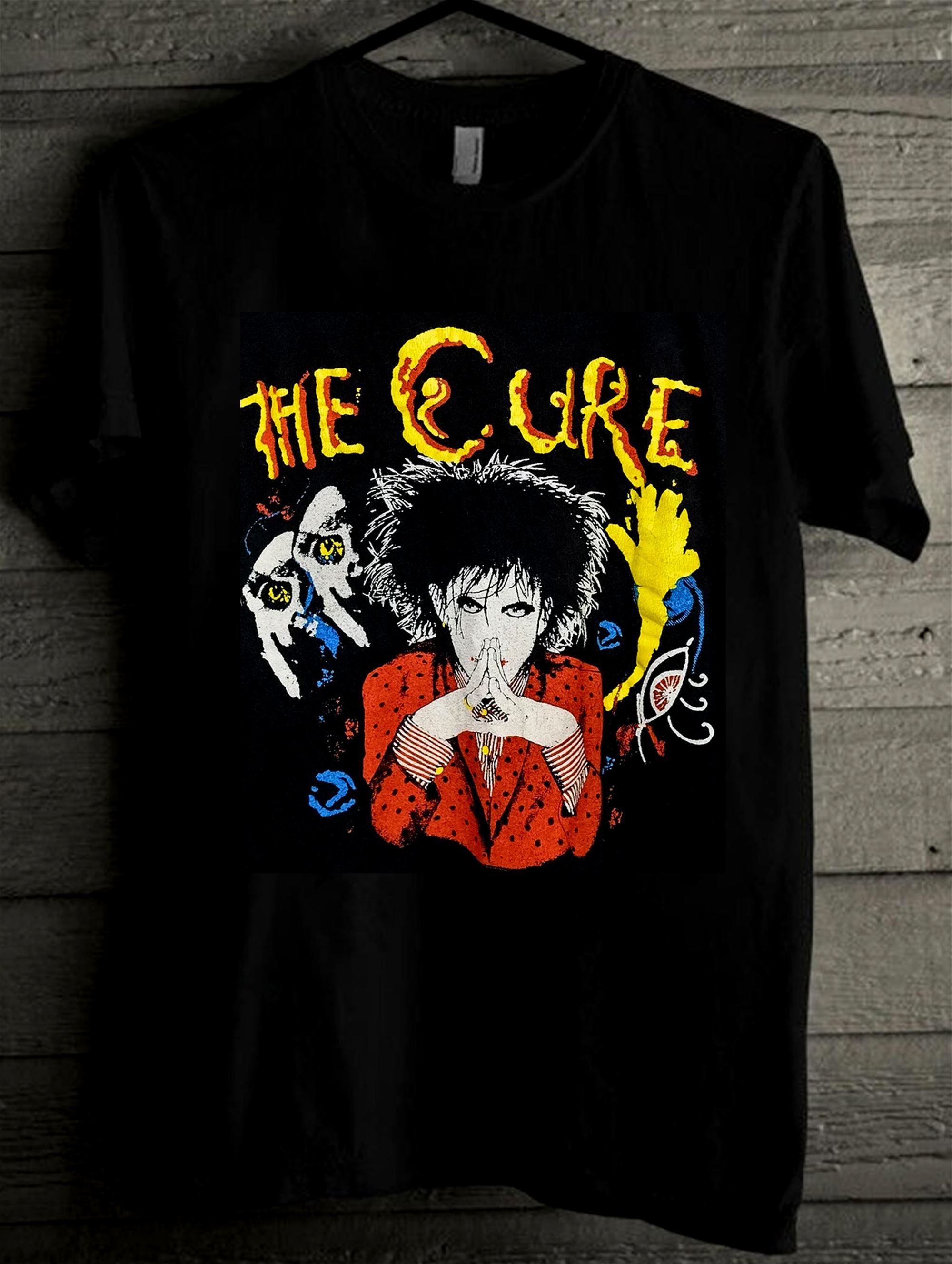 The Cure Shirt Vintage The Cure Lovesong Black Unisex T Shirt The Cure Munich 1989 Prayer Tour T Shirt - The Cure Tee